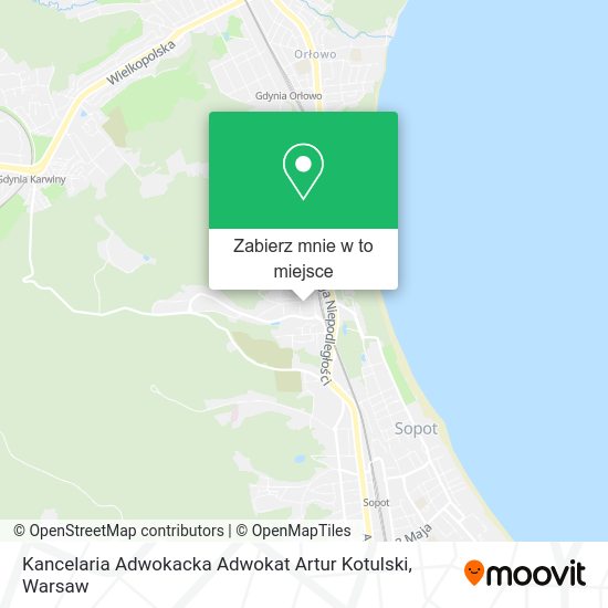 Mapa Kancelaria Adwokacka Adwokat Artur Kotulski