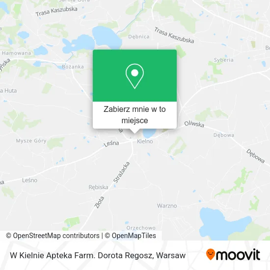 Mapa W Kielnie Apteka Farm. Dorota Regosz