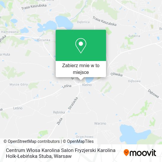 Mapa Centrum Włosa Karolina Salon Fryzjerski Karolina Holk-Łebińska Stuba