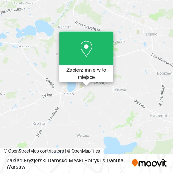 Mapa Zakład Fryzjerski Damsko Męski Potrykus Danuta