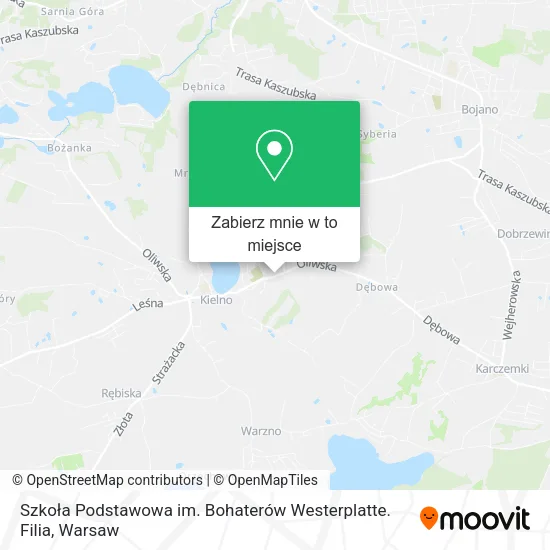 Mapa Szkoła Podstawowa im. Bohaterów Westerplatte. Filia