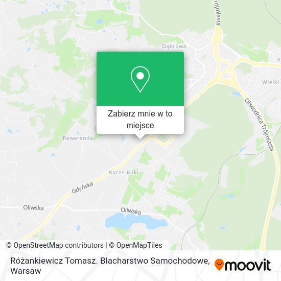 Mapa Różankiewicz Tomasz. Blacharstwo Samochodowe