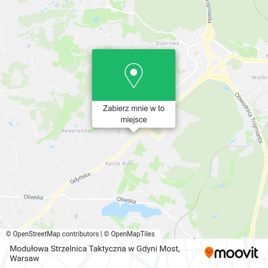 Mapa Modułowa Strzelnica Taktyczna w Gdyni Most