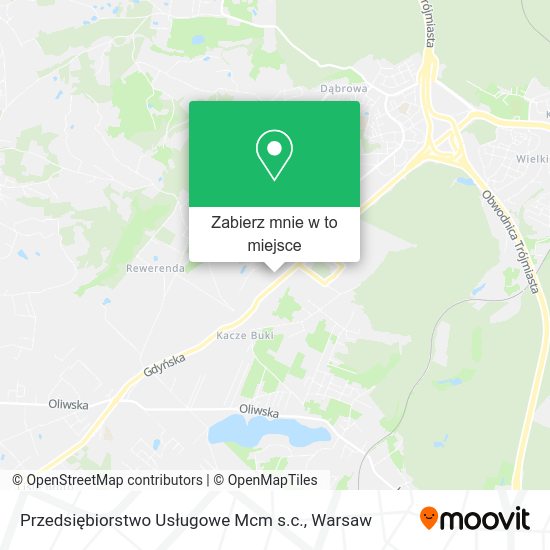 Mapa Przedsiębiorstwo Usługowe Mcm s.c.