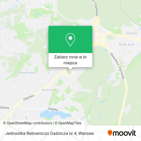 Mapa Jednostka Ratowniczo Gaśnicza nr 4