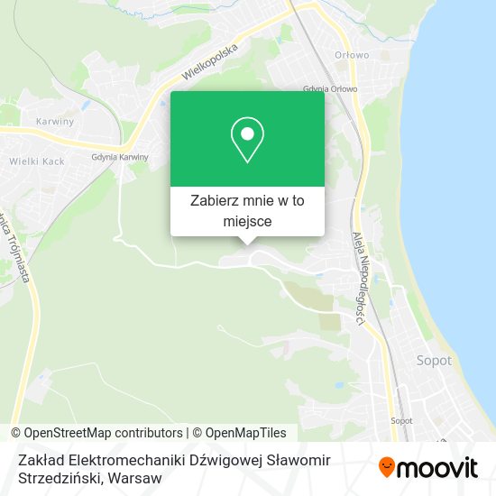 Mapa Zakład Elektromechaniki Dźwigowej Sławomir Strzedziński