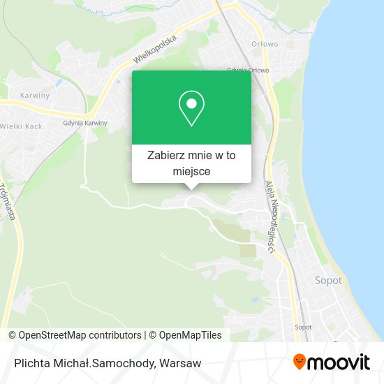 Mapa Plichta Michał.Samochody