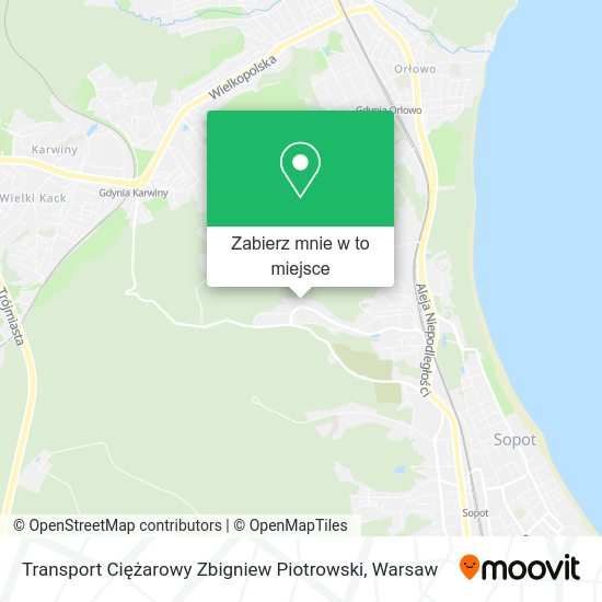 Mapa Transport Ciężarowy Zbigniew Piotrowski