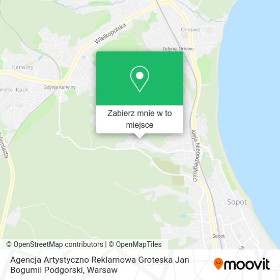 Mapa Agencja Artystyczno Reklamowa Groteska Jan Bogumil Podgorski