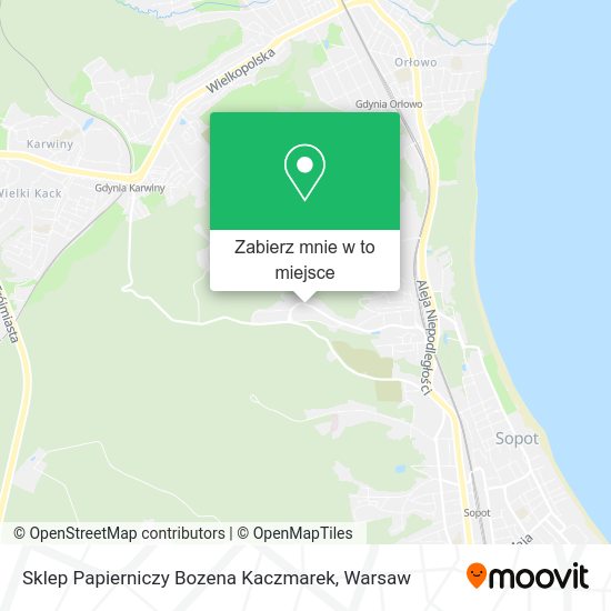 Mapa Sklep Papierniczy Bozena Kaczmarek