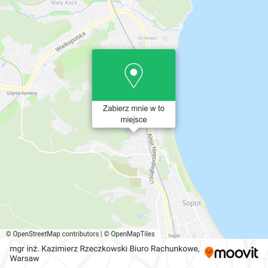 Mapa mgr inż. Kazimierz Rzeczkowski Biuro Rachunkowe