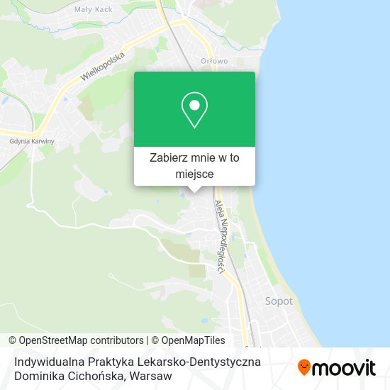 Mapa Indywidualna Praktyka Lekarsko-Dentystyczna Dominika Cichońska