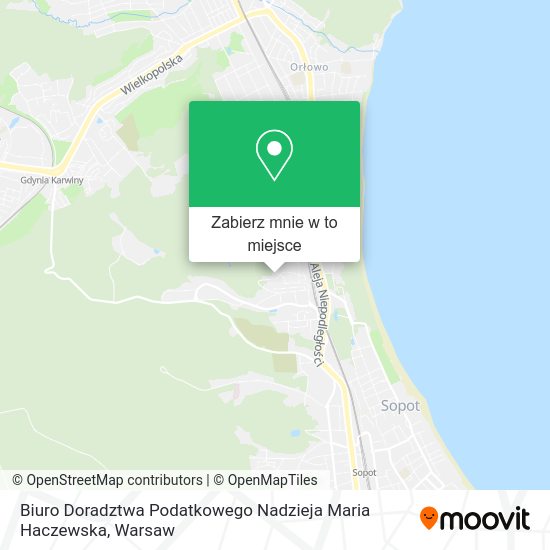 Mapa Biuro Doradztwa Podatkowego Nadzieja Maria Haczewska