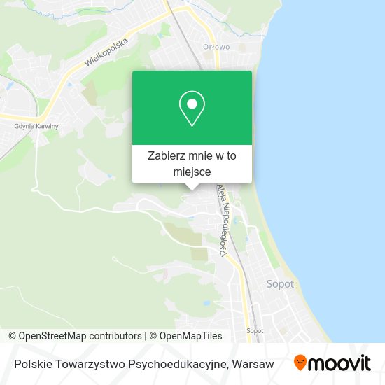 Mapa Polskie Towarzystwo Psychoedukacyjne