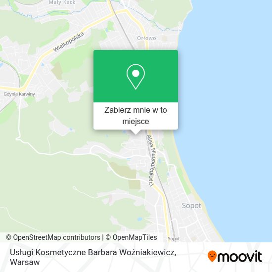 Mapa Usługi Kosmetyczne Barbara Woźniakiewicz