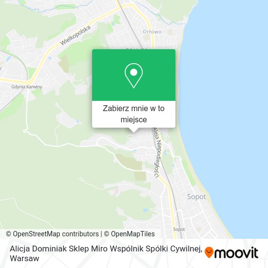 Mapa Alicja Dominiak Sklep Miro Wspólnik Spólki Cywilnej