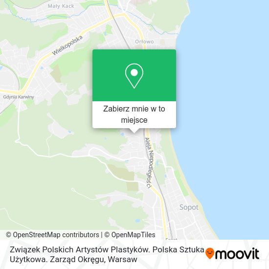 Mapa Związek Polskich Artystów Plastyków. Polska Sztuka Użytkowa. Zarząd Okręgu