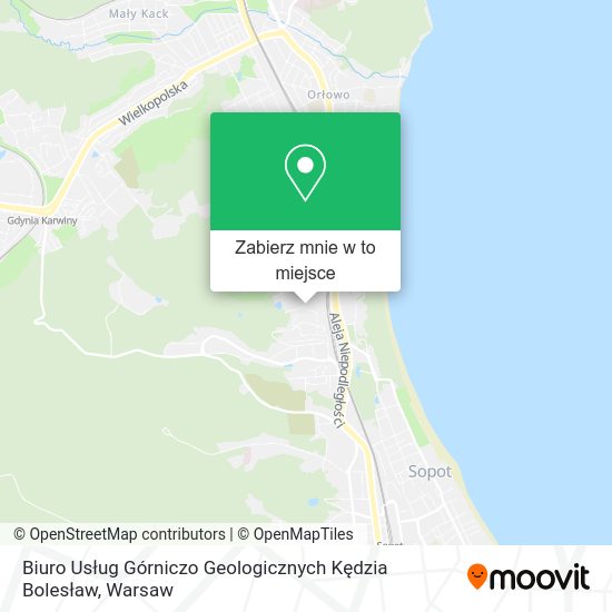 Mapa Biuro Usług Górniczo Geologicznych Kędzia Bolesław