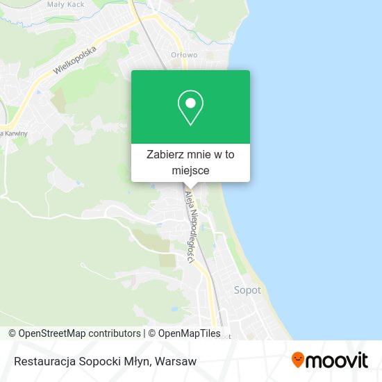 Mapa Restauracja Sopocki Młyn