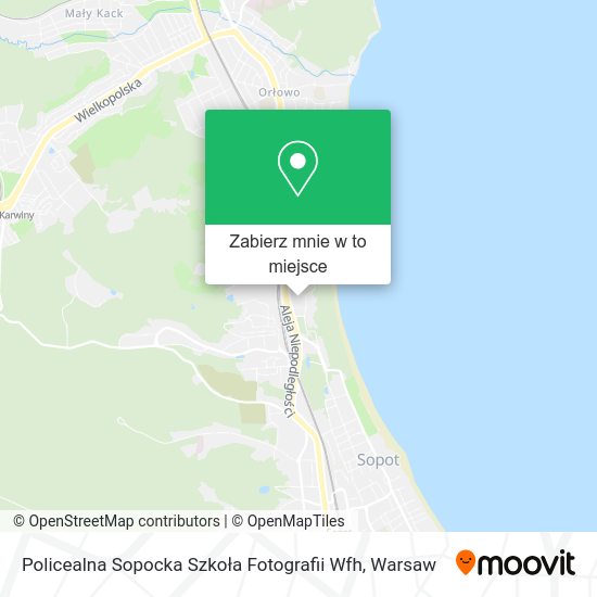 Mapa Policealna Sopocka Szkoła Fotografii Wfh