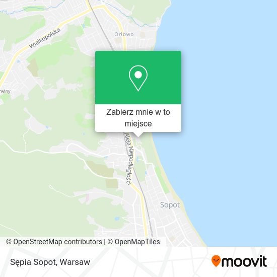 Mapa Sępia Sopot