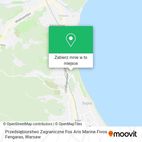 Mapa Przedsiębiorstwo Zagraniczne Fos Aris Marine Fivos Fengaras