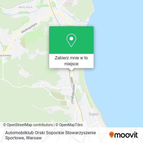 Mapa Automobilklub Orski Sopockie Stowarzyszenie Sportowe