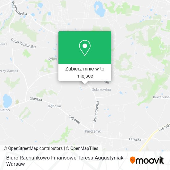 Mapa Biuro Rachunkowo Finansowe Teresa Augustyniak