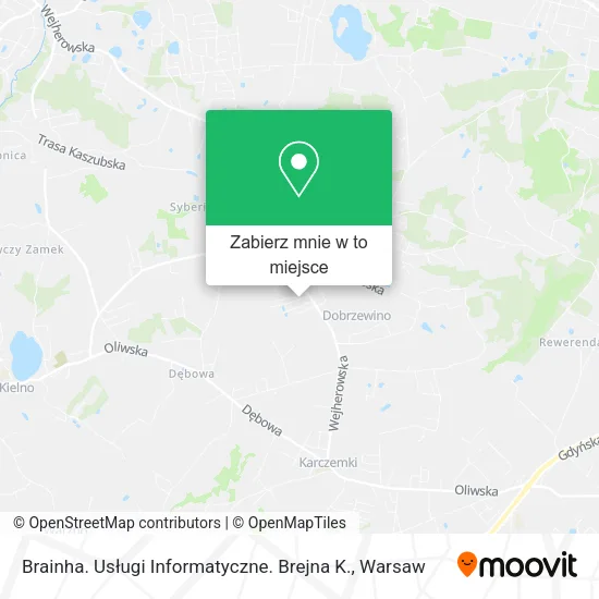 Mapa Brainha. Usługi Informatyczne. Brejna K.