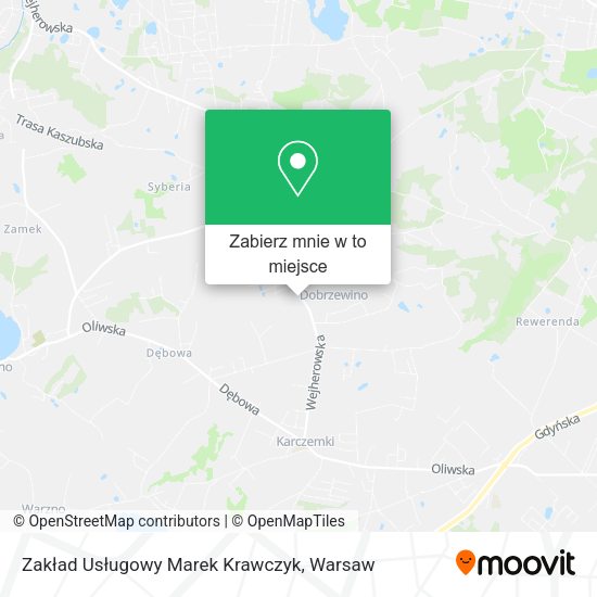 Mapa Zakład Usługowy Marek Krawczyk