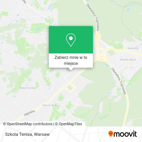 Mapa Szkola Tenisa