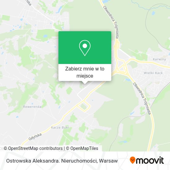 Mapa Ostrowska Aleksandra. Nieruchomości