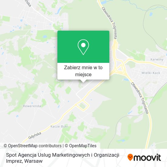 Mapa Spot Agencja Uslug Marketingowych i Organizacji Imprez