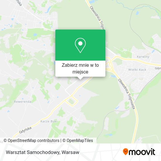 Mapa Warsztat Samochodowy