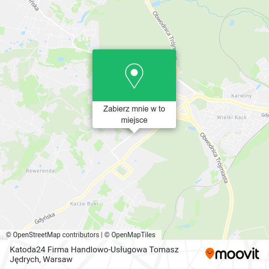 Mapa Katoda24 Firma Handlowo-Usługowa Tomasz Jędrych