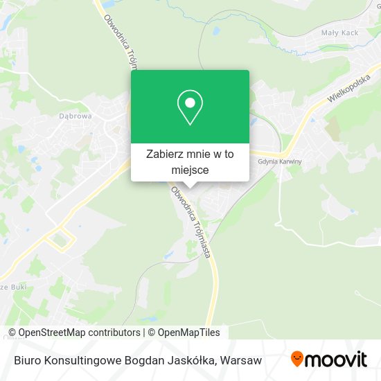 Mapa Biuro Konsultingowe Bogdan Jaskółka