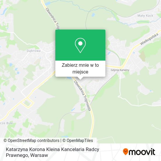 Mapa Katarzyna Korona Kleina Kancelaria Radcy Prawnego