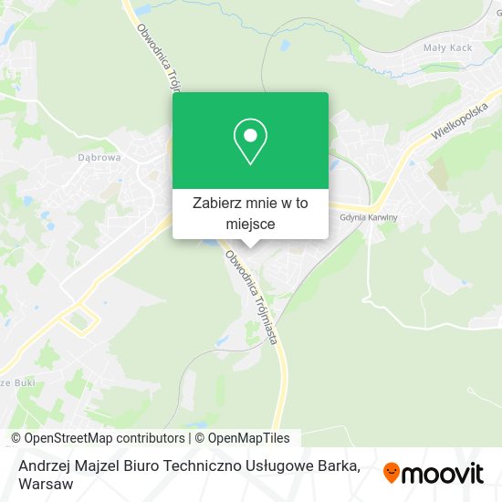 Mapa Andrzej Majzel Biuro Techniczno Usługowe Barka