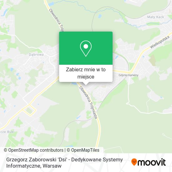 Mapa Grzegorz Zaborowski 'Dsi' - Dedykowane Systemy Informatyczne