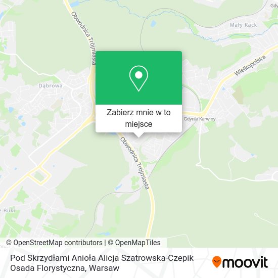 Mapa Pod Skrzydłami Anioła Alicja Szatrowska-Czepik Osada Florystyczna