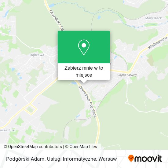 Mapa Podgórski Adam. Usługi Informatyczne