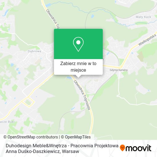 Mapa Duhodesign Meble&Wnętrza - Pracownia Projektowa Anna Duśko-Daszkiewicz