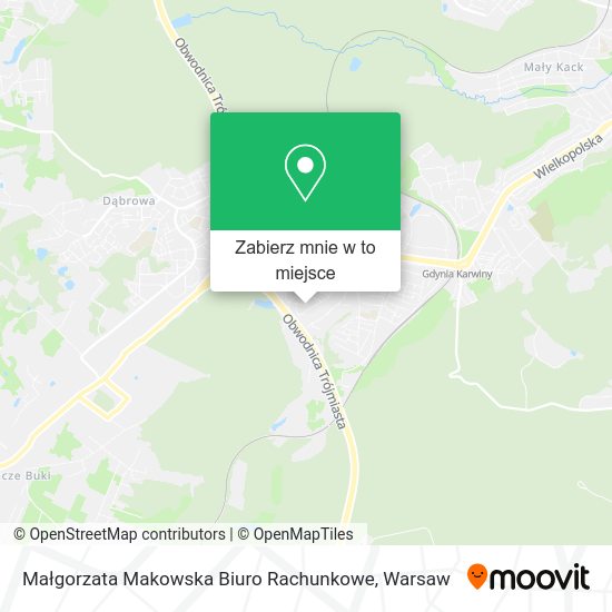 Mapa Małgorzata Makowska Biuro Rachunkowe