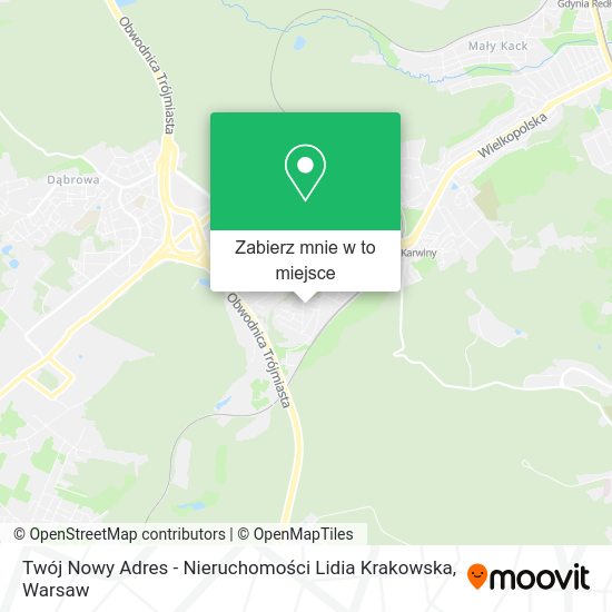 Mapa Twój Nowy Adres - Nieruchomości Lidia Krakowska