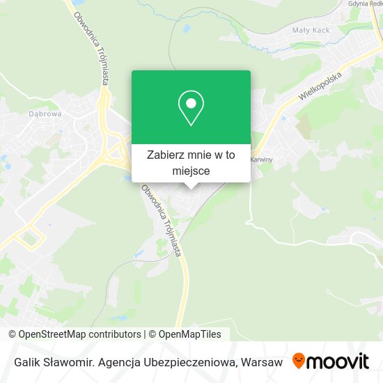 Mapa Galik Sławomir. Agencja Ubezpieczeniowa