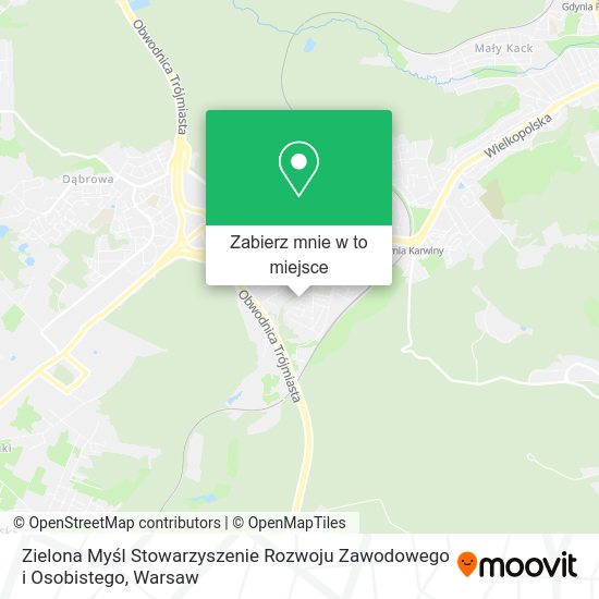 Mapa Zielona Myśl Stowarzyszenie Rozwoju Zawodowego i Osobistego