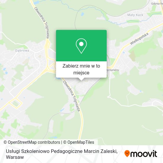 Mapa Usługi Szkoleniowo Pedagogiczne Marcin Zaleski