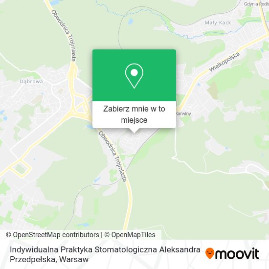 Mapa Indywidualna Praktyka Stomatologiczna Aleksandra Przedpełska