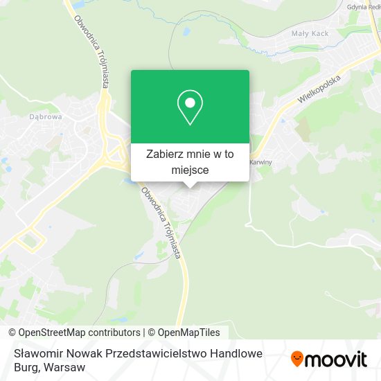 Mapa Sławomir Nowak Przedstawicielstwo Handlowe Burg