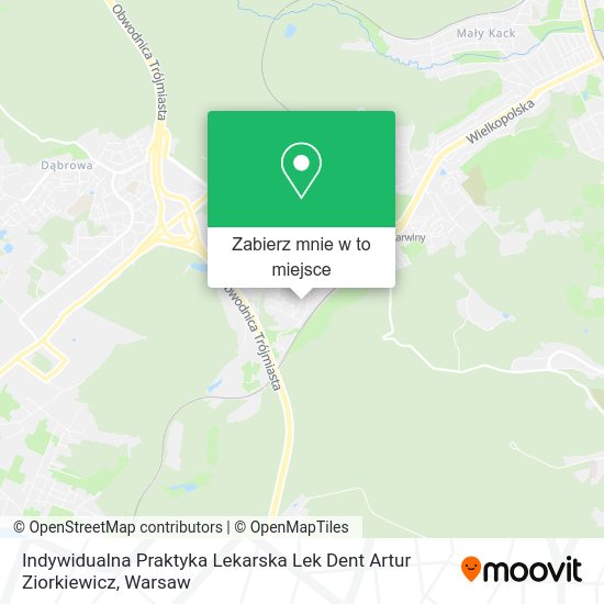 Mapa Indywidualna Praktyka Lekarska Lek Dent Artur Ziorkiewicz